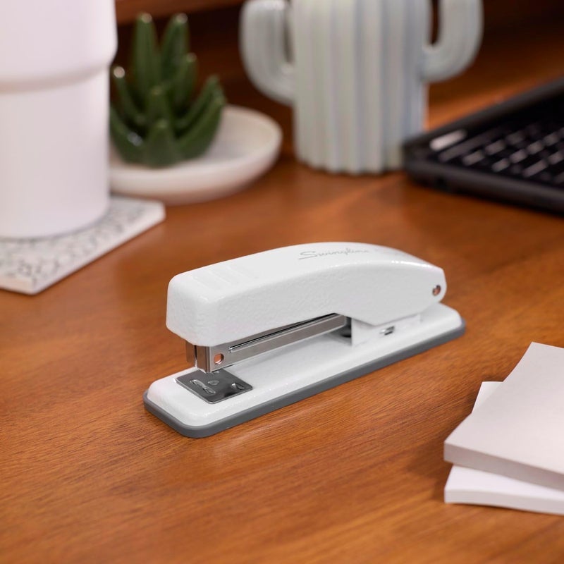 Swing Line Stapler, Cub Compact Desktop Stapler, 20 Sheet Capacity, Metal, Arctic White (S701067) - Image 2